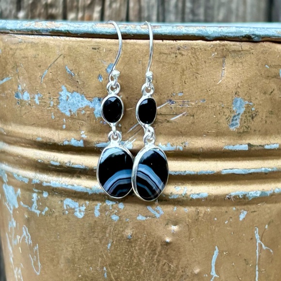 Botswana Agate Necklace & Earring Set! - Picture 3 of 14